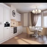Приказен апартамент в Санкт Петербург - кухня с трапезария
