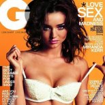 Моделът Миранда Кер на корицата на списание GQ
