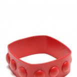 Квадратна червена гривна с релеф Flutter есен-зима 2011