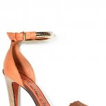 Сандали с широка кафява лента и бежова пета Lanvin Пролет-Лато 2012