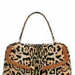 Средно голяма чанта с леопардов принт Roberto Cavalli Есен-Зима 2011