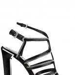 Сандали на ток в черно Dior Пролет-Лято 2012