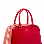 Чанта куфарче в червено Prada Пролет-Лято 2012