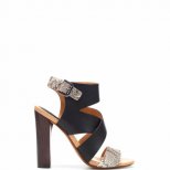 Гладиаторски сандали на висок широк ток Zara Пролет-Лято 2012