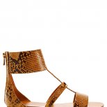 Змийски бежови сандали равни Furla Пролет-Лято 2012