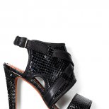 Черни сандали на ток Lanvin Пролет-Лато 2012