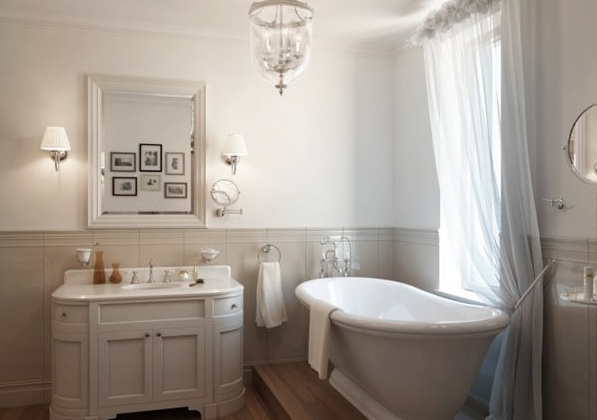 Приказен апартамент в Петербург - баня с вана