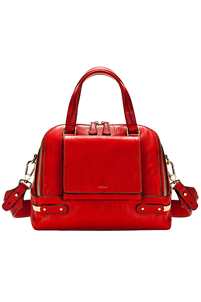 Малка червена кожена чанта Furla Пролет-Лято 2012
