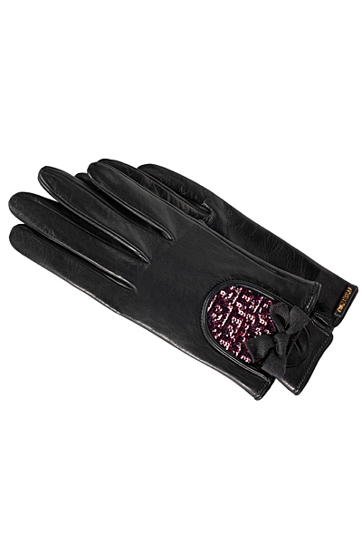 Черни кожени ръкавици къси Miu Miu Есен-Зима 2011