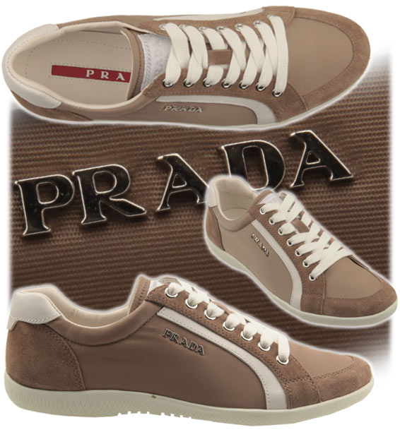Спортни бежови обувки Prada 2012