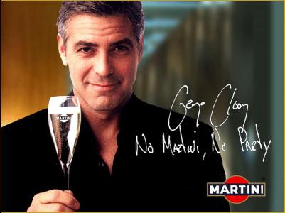 Джордж Клуни за Martini