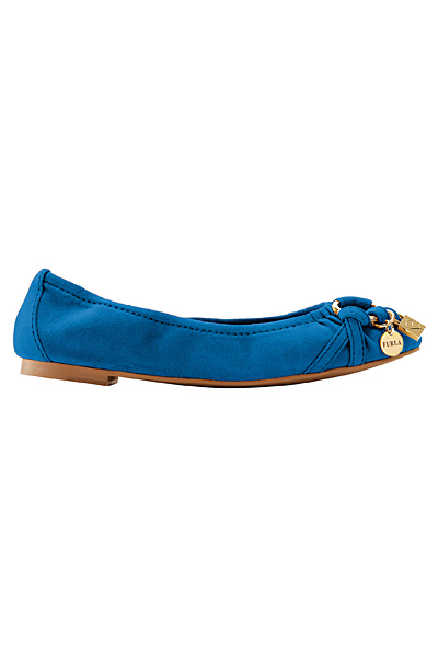 Сини велурени обувки равни Furla Пролет-Лято 2012