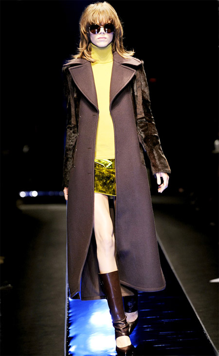 Дълго палто Versace зима 2011 2012