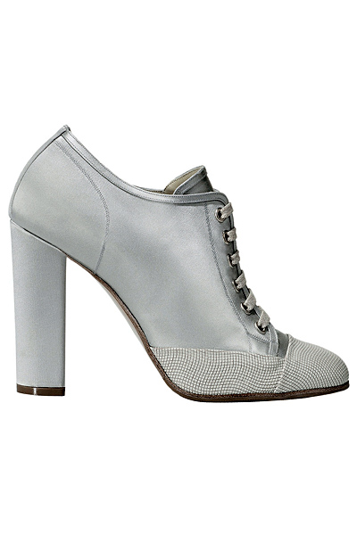 Сребристи обувки с връзки Etro Пролет-Лято 2012