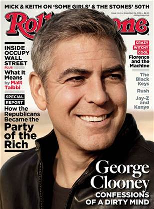 Джордж Клуни на корицата на сп. Rolling Stone
