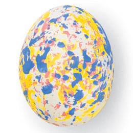 Великденско яйце с пръски, направено с техника с алуминиево фолио