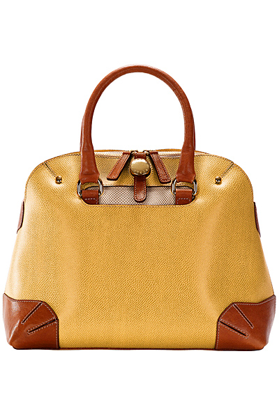 Кожена чанта в жълто с къси дръжки Furla Пролет-Лято 2012