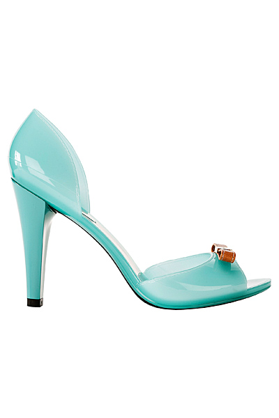 Светло сини лачени обувки на ток Furla Пролет-Лято 2012