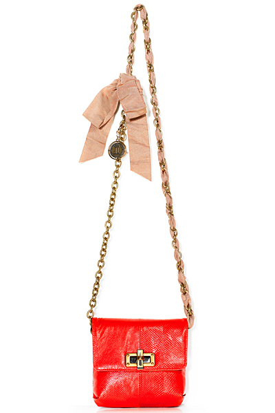 Малка червена кожена чанта за рамо Lanvin Пролет-Лято 2012