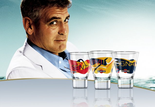 Джордж Клуни в реклама на Martini