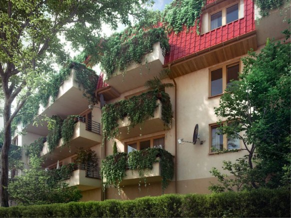 Красиви балкони със зеленина
