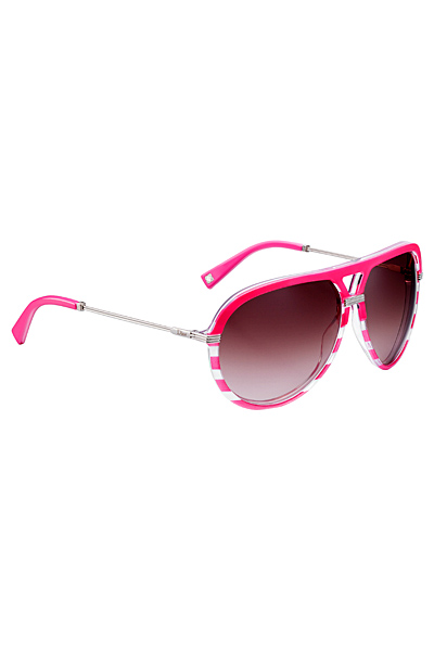 Слънчеви очила с рамки розово и бяло райе Dior Пролет-Лято 2012