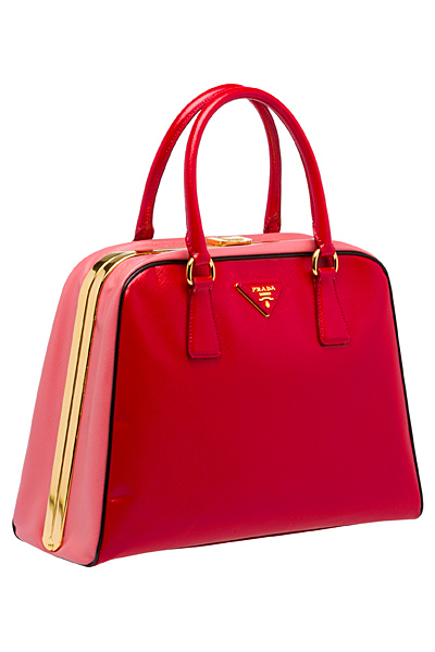 Чанта куфарче в червено Prada Пролет-Лято 2012