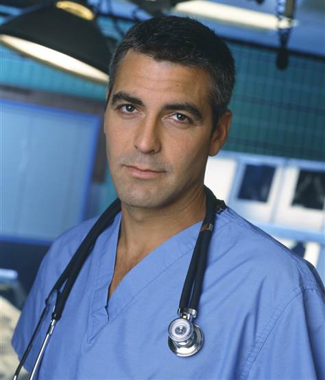 Джордж Клуни в ролята на д-р Рос от сериала Спешно отделение