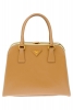 Лачена чанта куфарче в бежово Prada Пролет-Лято 2012
