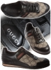 Спортни обувки Gucci с черна кожа и текстил с gucci принт пролет-лято 2012