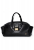 Средна чанта с продълговата форма от кожа в черно Lanvin Пролет-Лято 2012