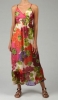 Макси рокля шифон на големи цветя пролет-лято 2012
