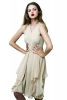 Лека бежова рокля с бели точки Ваканционна колекция Z Spoke на Zac Posen 2012