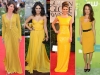Красиви жълти рокли за пролет 2012
