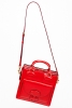 Червена кожена чанта малка с два вида дръжки Loewe Есен-Зима 2011