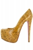 Високи обувки имитират корк Christian Louboutin Пролет-Лято 2012