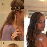 Лесен начин да си направите къдрици с лента за коса 