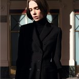 Набрана пола и дълго черно сако Dior Предесенна колекция 2012