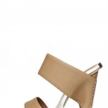 Бежови чехли на платформа Donna Karan 2012