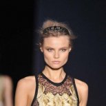 Roberto Cavalli черна диадема с орнаменти