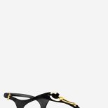Равни сандали в черно с каишка между пръстите Gucci Лято 2012