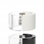 Сет две гривни с бяло и с черно и прозрачна половина Emporio Armani за Пролет-Лято 2012