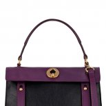 лилава чанта на Yves Saint Laurent  2012