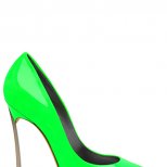 Неоново зелени обувки остри Casadei Пролет-Лято 2012