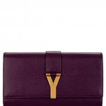 лилава чанта на Yves Saint Laurent 2012