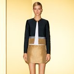 Златиста пола и сако със златиста лента Gucci 2012