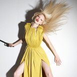 Дълга жълта рокля Ваканционна колекция Lanvin 2012