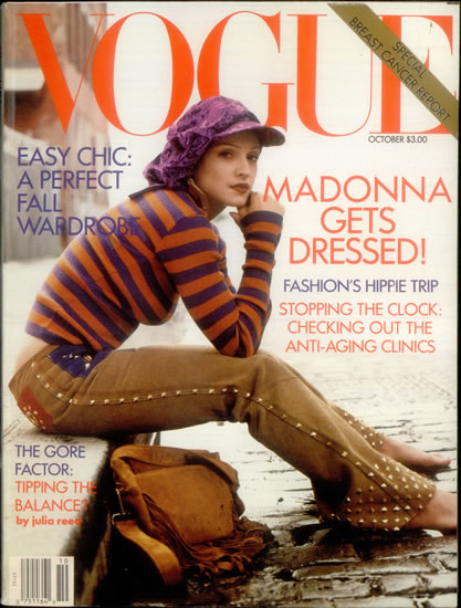 Мадона на корицата на Vogue октовмри 1992
