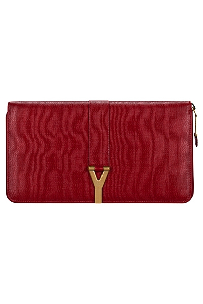 червена чанта на Yves Saint Laurent 2012