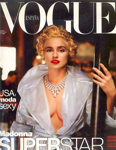 Мадона на корицата на Vogue Испания през 1990 